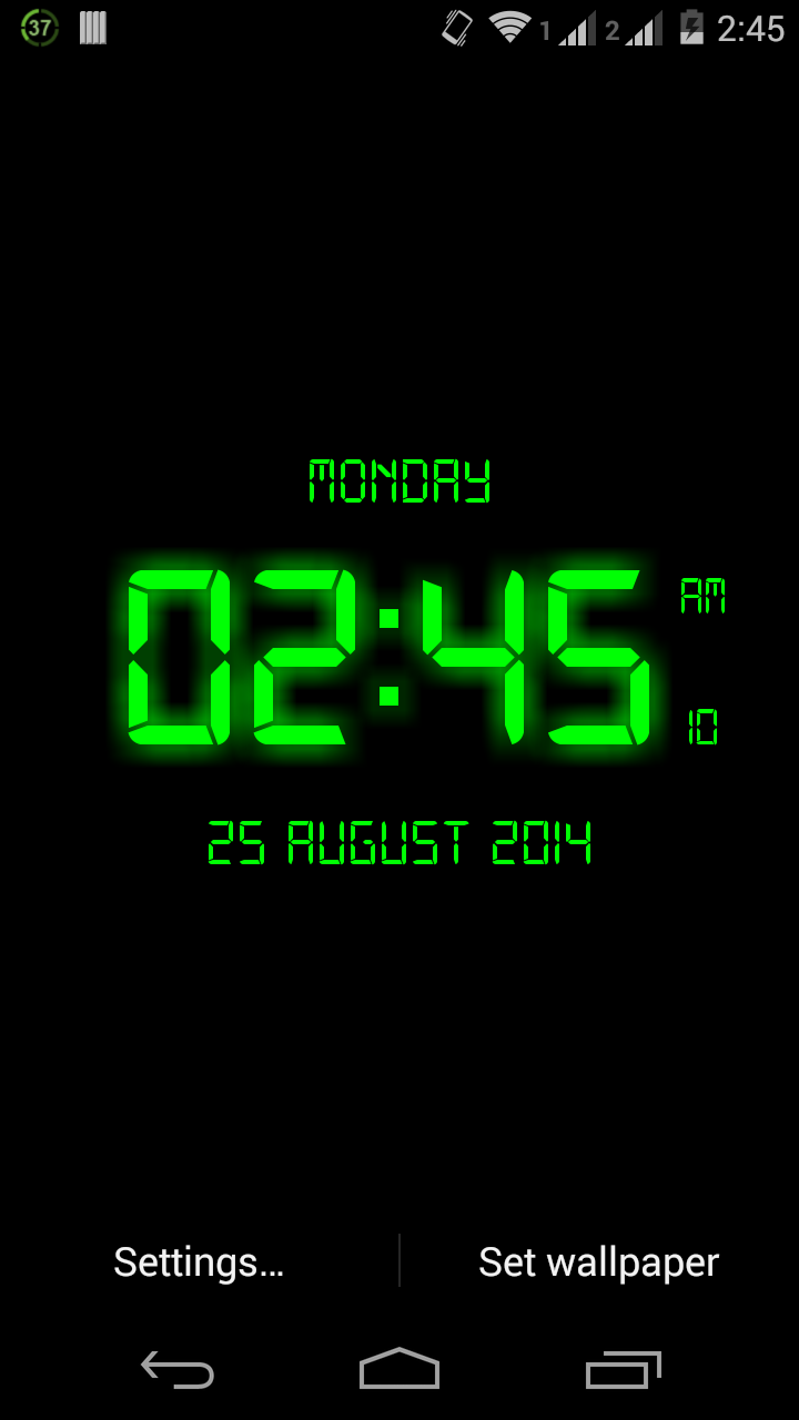 Digital Clock For Mobile Phone Free Download